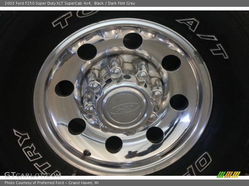 Black / Dark Flint Grey 2003 Ford F250 Super Duty XLT SuperCab 4x4