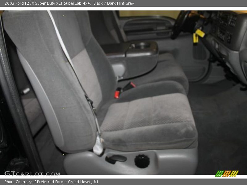 Black / Dark Flint Grey 2003 Ford F250 Super Duty XLT SuperCab 4x4