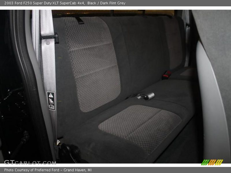Black / Dark Flint Grey 2003 Ford F250 Super Duty XLT SuperCab 4x4