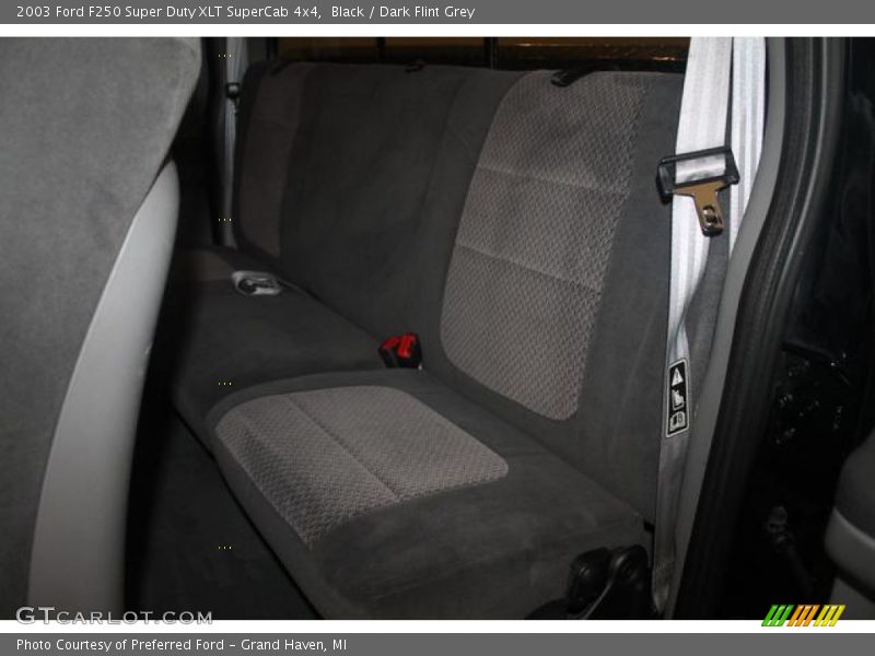 Black / Dark Flint Grey 2003 Ford F250 Super Duty XLT SuperCab 4x4