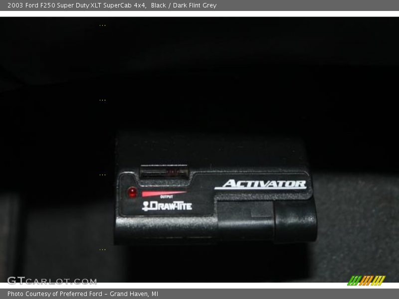 Black / Dark Flint Grey 2003 Ford F250 Super Duty XLT SuperCab 4x4