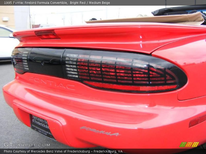 Bright Red / Medium Beige 1995 Pontiac Firebird Formula Convertible