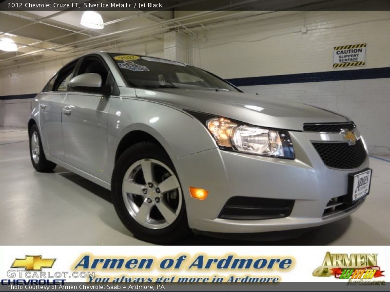 Silver Ice Metallic / Jet Black 2012 Chevrolet Cruze LT