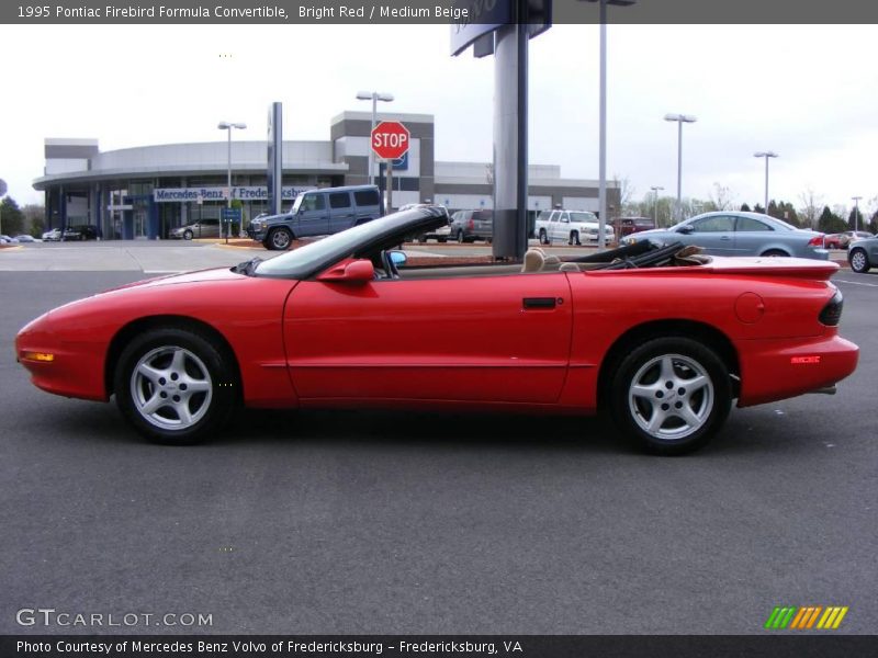 Bright Red / Medium Beige 1995 Pontiac Firebird Formula Convertible