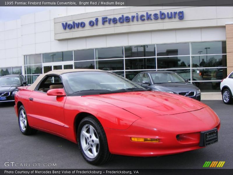 Bright Red / Medium Beige 1995 Pontiac Firebird Formula Convertible