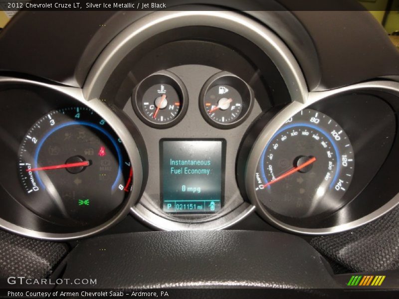 Silver Ice Metallic / Jet Black 2012 Chevrolet Cruze LT