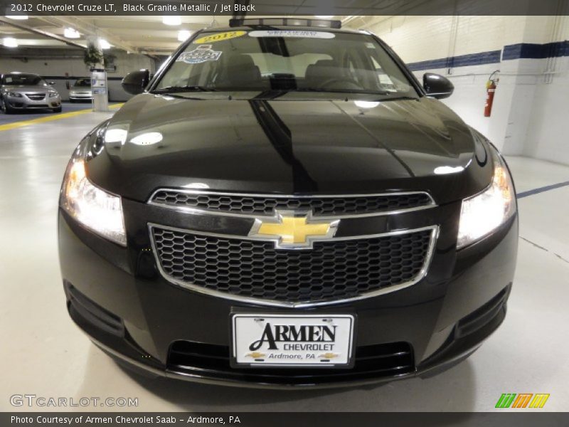 Black Granite Metallic / Jet Black 2012 Chevrolet Cruze LT
