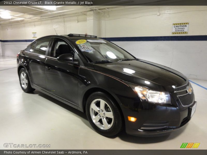 Black Granite Metallic / Jet Black 2012 Chevrolet Cruze LT
