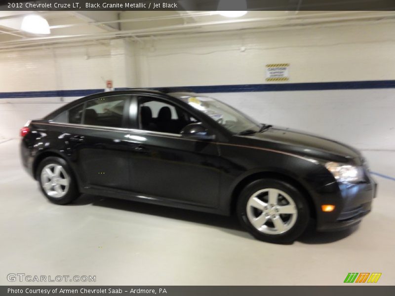 Black Granite Metallic / Jet Black 2012 Chevrolet Cruze LT