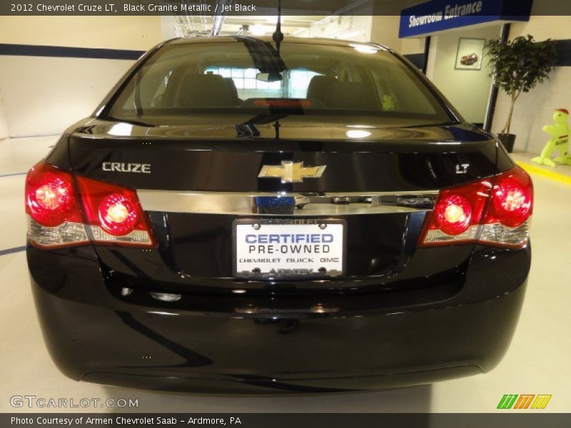 Black Granite Metallic / Jet Black 2012 Chevrolet Cruze LT