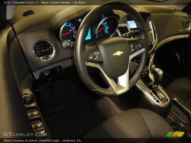 Black Granite Metallic / Jet Black 2012 Chevrolet Cruze LT