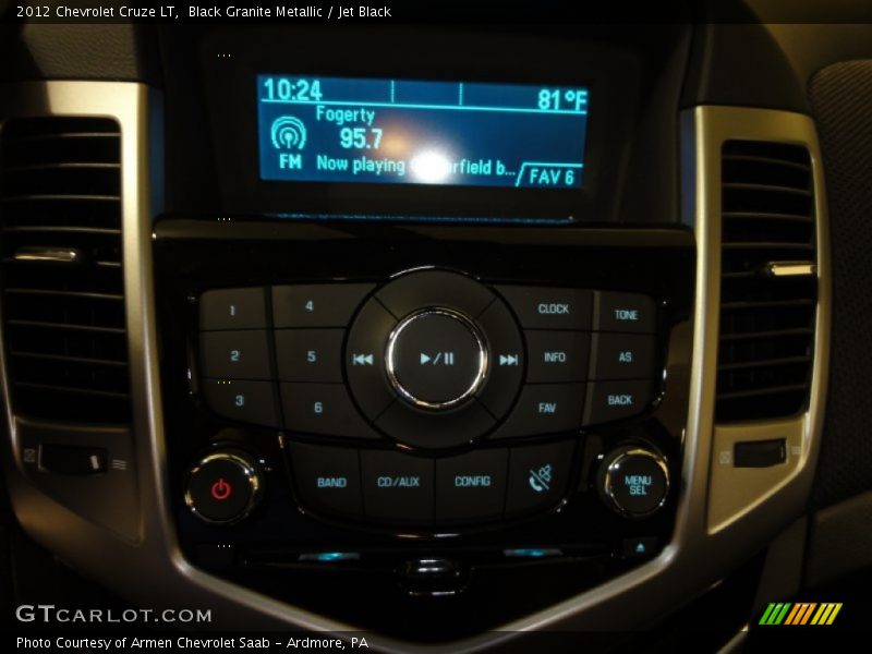 Black Granite Metallic / Jet Black 2012 Chevrolet Cruze LT