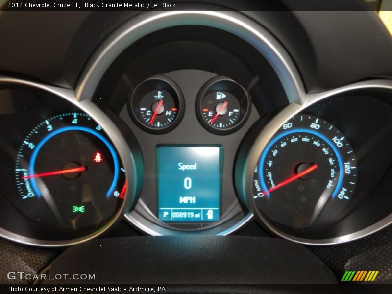 Black Granite Metallic / Jet Black 2012 Chevrolet Cruze LT