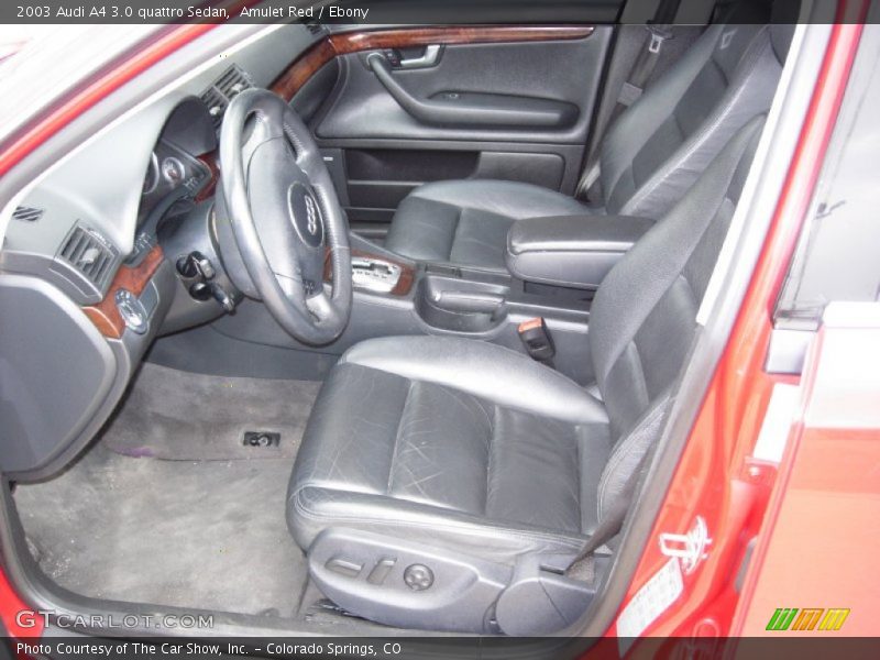 Front Seat of 2003 A4 3.0 quattro Sedan