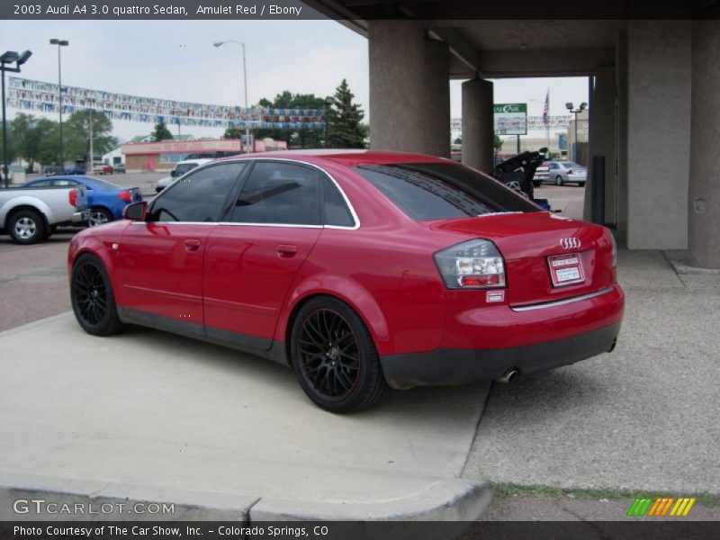 Amulet Red / Ebony 2003 Audi A4 3.0 quattro Sedan