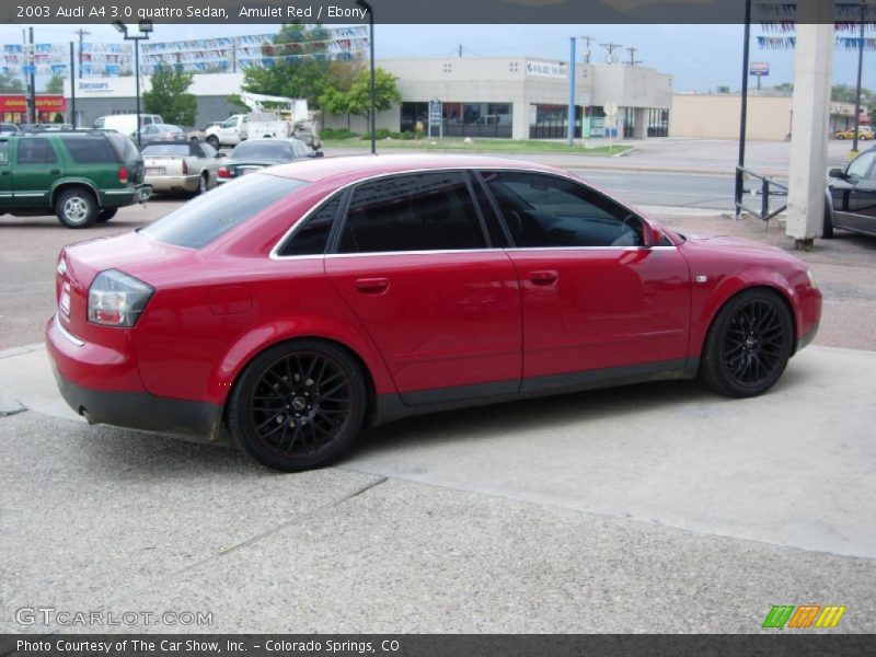 Amulet Red / Ebony 2003 Audi A4 3.0 quattro Sedan