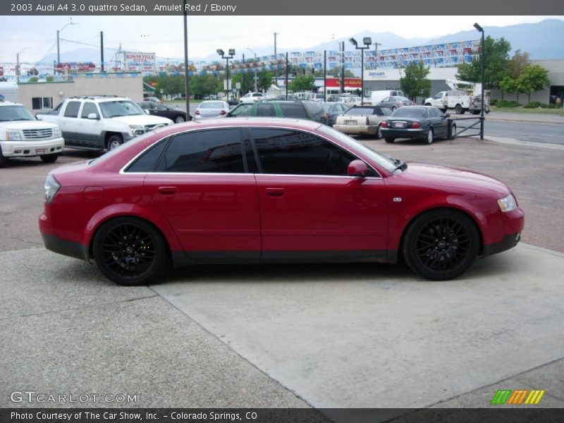Amulet Red / Ebony 2003 Audi A4 3.0 quattro Sedan