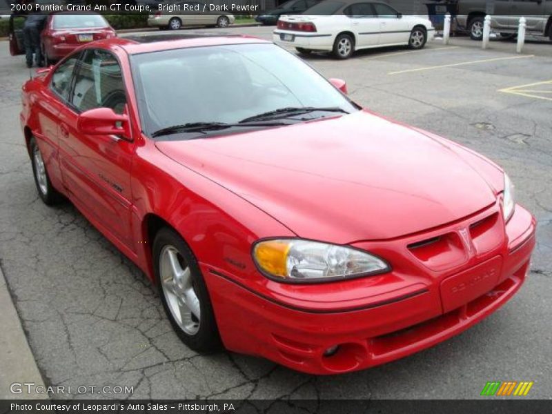 Bright Red / Dark Pewter 2000 Pontiac Grand Am GT Coupe