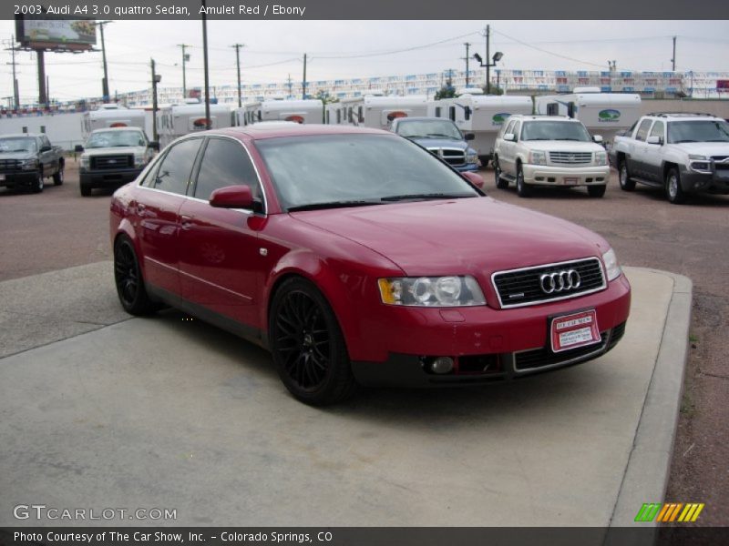 Amulet Red / Ebony 2003 Audi A4 3.0 quattro Sedan