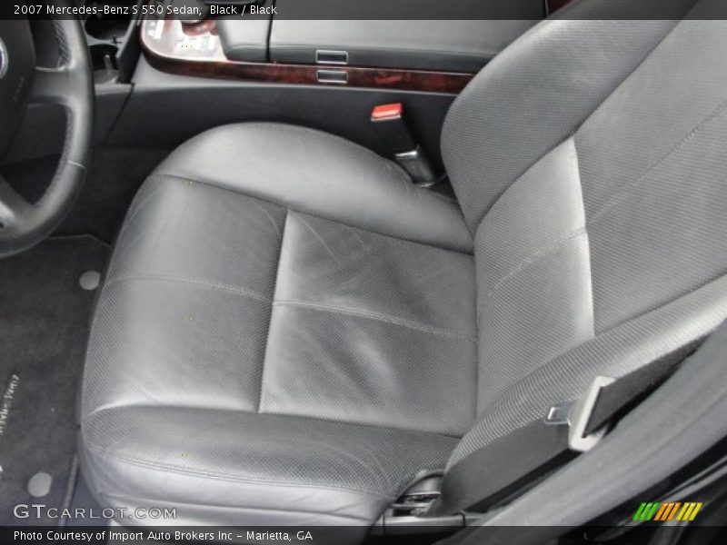 Black / Black 2007 Mercedes-Benz S 550 Sedan