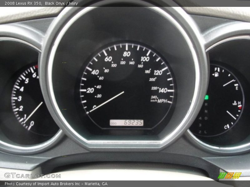 Black Onyx / Ivory 2008 Lexus RX 350