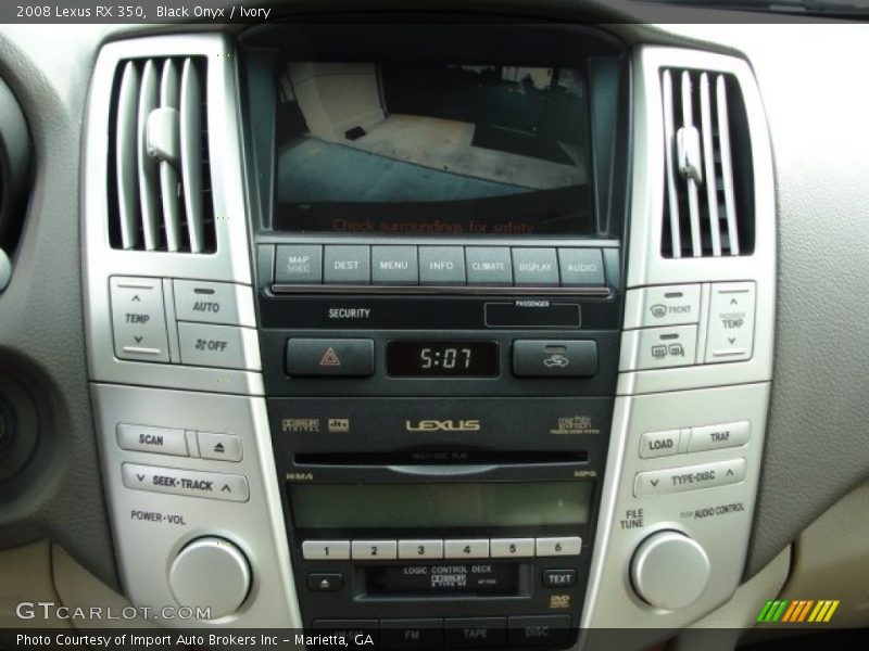 Black Onyx / Ivory 2008 Lexus RX 350