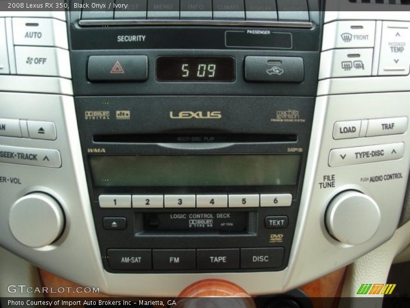 Black Onyx / Ivory 2008 Lexus RX 350