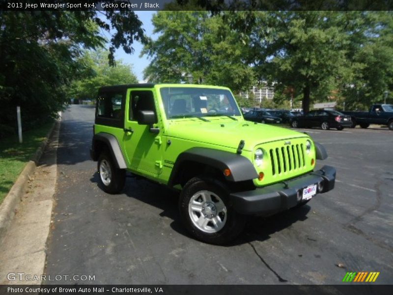 Gecko Green / Black 2013 Jeep Wrangler Sport 4x4