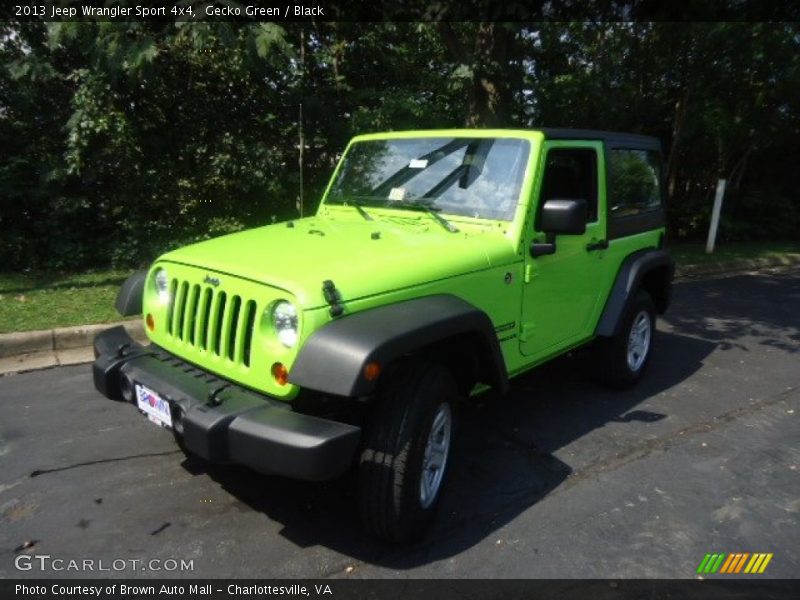 Gecko Green / Black 2013 Jeep Wrangler Sport 4x4