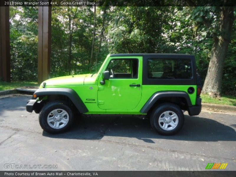 Gecko Green / Black 2013 Jeep Wrangler Sport 4x4