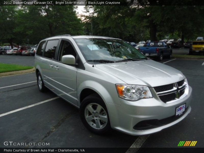 Bright Silver Metallic / Black/Light Graystone 2012 Dodge Grand Caravan SXT