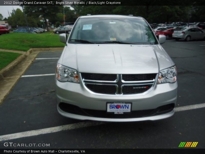 Bright Silver Metallic / Black/Light Graystone 2012 Dodge Grand Caravan SXT