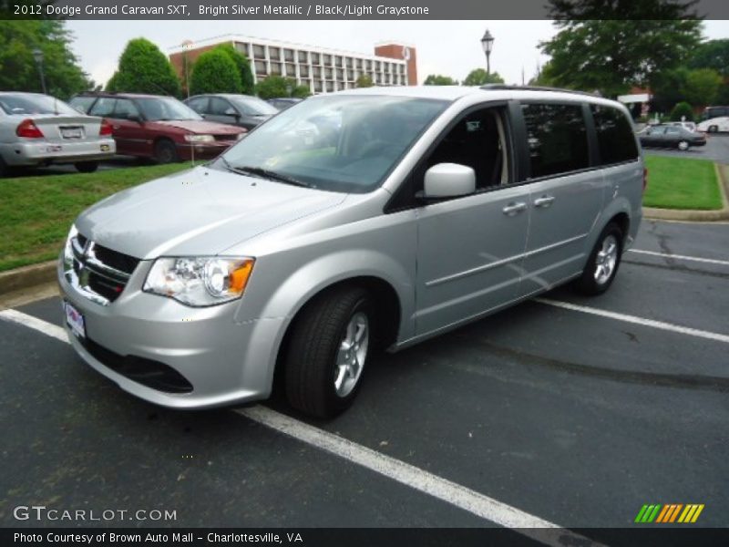 Bright Silver Metallic / Black/Light Graystone 2012 Dodge Grand Caravan SXT