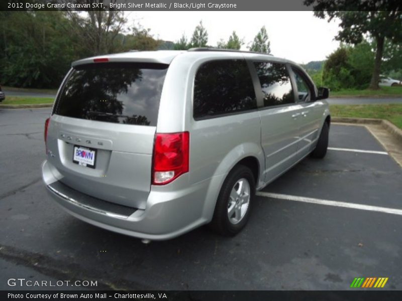 Bright Silver Metallic / Black/Light Graystone 2012 Dodge Grand Caravan SXT