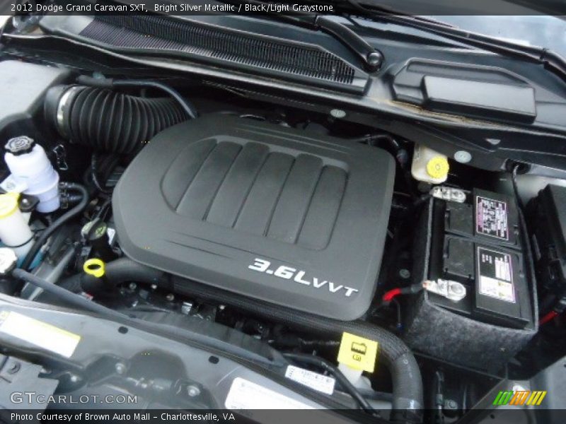 Bright Silver Metallic / Black/Light Graystone 2012 Dodge Grand Caravan SXT