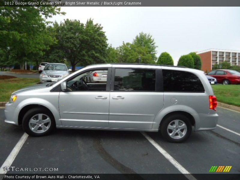 Bright Silver Metallic / Black/Light Graystone 2012 Dodge Grand Caravan SXT