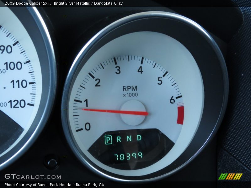 Bright Silver Metallic / Dark Slate Gray 2009 Dodge Caliber SXT