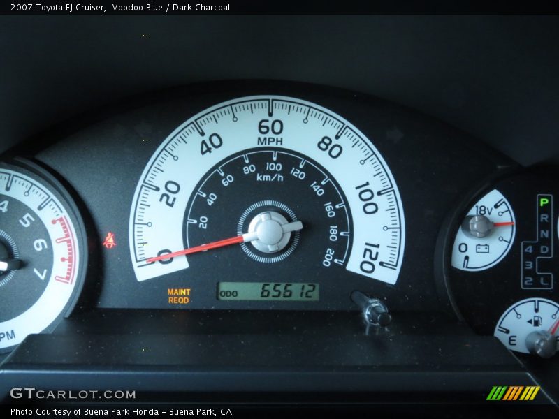 Voodoo Blue / Dark Charcoal 2007 Toyota FJ Cruiser
