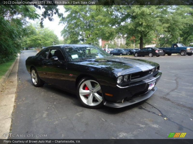 Pitch Black / Dark Slate Gray 2012 Dodge Challenger SRT8 392