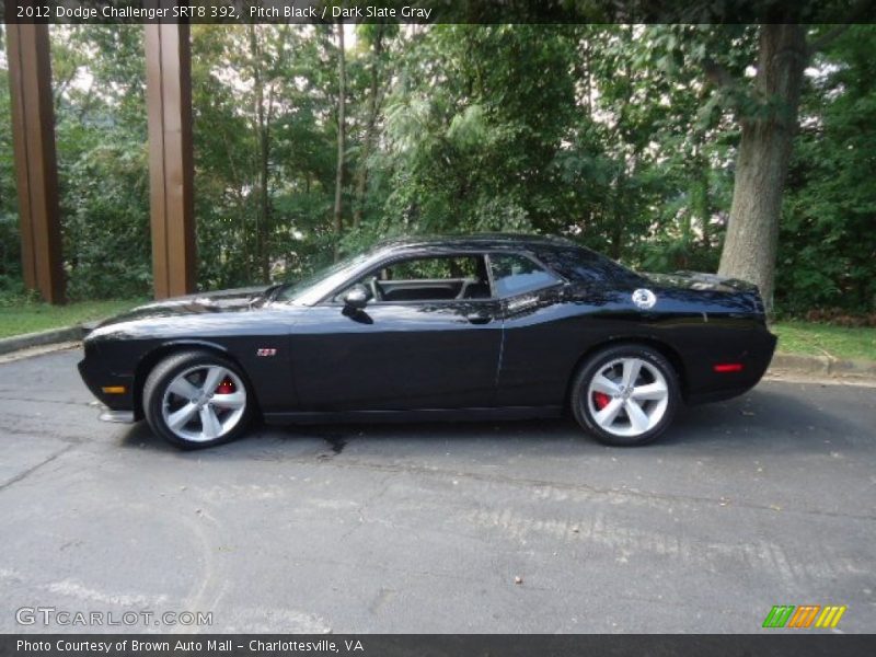 Pitch Black / Dark Slate Gray 2012 Dodge Challenger SRT8 392