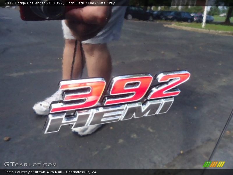 Pitch Black / Dark Slate Gray 2012 Dodge Challenger SRT8 392