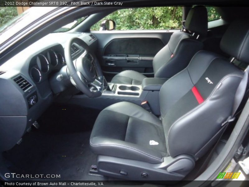Pitch Black / Dark Slate Gray 2012 Dodge Challenger SRT8 392