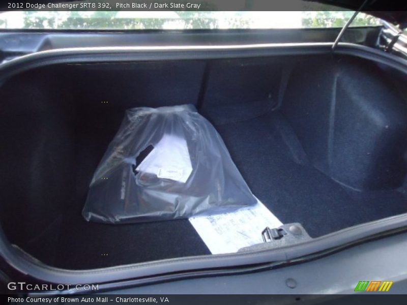 Pitch Black / Dark Slate Gray 2012 Dodge Challenger SRT8 392