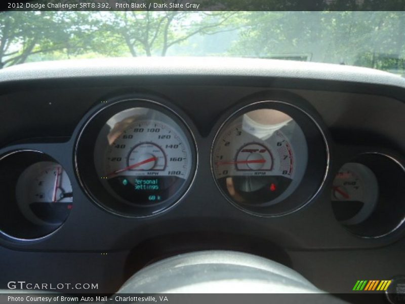 Pitch Black / Dark Slate Gray 2012 Dodge Challenger SRT8 392