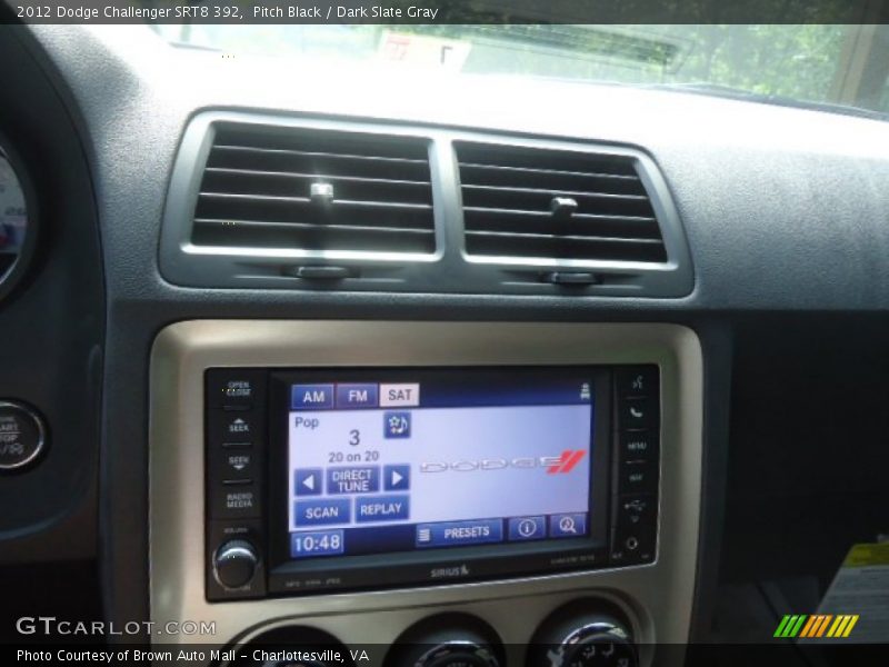 Pitch Black / Dark Slate Gray 2012 Dodge Challenger SRT8 392