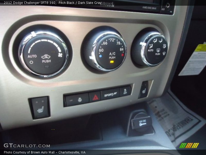 Pitch Black / Dark Slate Gray 2012 Dodge Challenger SRT8 392