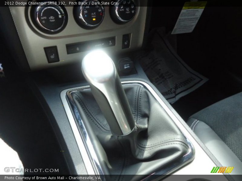 Pitch Black / Dark Slate Gray 2012 Dodge Challenger SRT8 392