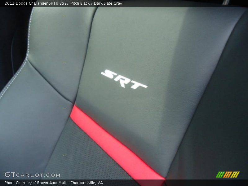 Pitch Black / Dark Slate Gray 2012 Dodge Challenger SRT8 392