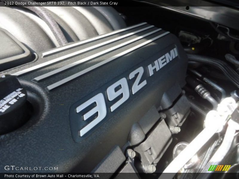 Pitch Black / Dark Slate Gray 2012 Dodge Challenger SRT8 392