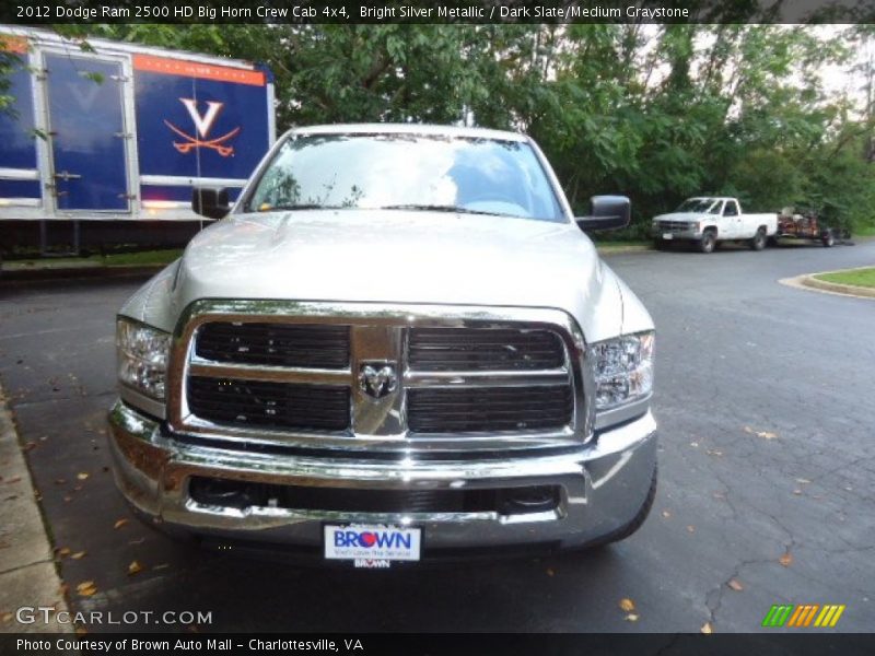 Bright Silver Metallic / Dark Slate/Medium Graystone 2012 Dodge Ram 2500 HD Big Horn Crew Cab 4x4
